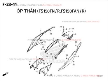 F23-11 – ỐP THÂN – HONDA WINNER X V3 V4 (K2P)