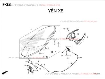 F23 – YÊN XE – HONDA WINNER X V3 V4 (K2P)