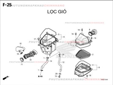 F25 – LỌC GIÓ – HONDA WINNER X V3 V4 (K2P)