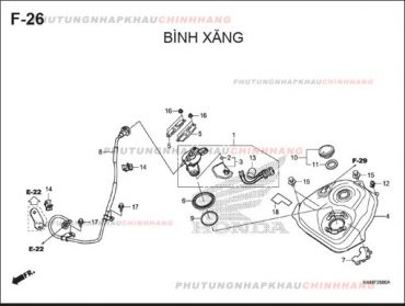 F26 – BÌNH XĂNG – HONDA VISION 110 (K44)