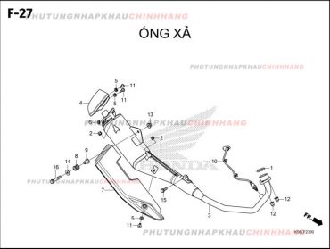 F27 – ỐNG XẢ – HONDA WINNER X V3 V4 (K2P)