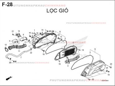 F28 – LỌC GIÓ – HONDA AIR BLADE 125-160 (K3A-K2Z)