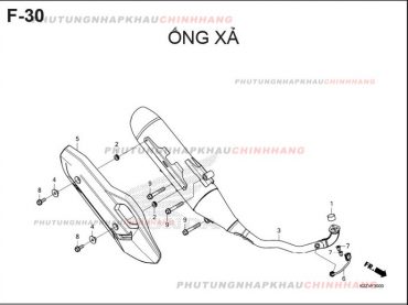 F30 – ỐNG XẢ – HONDA AIR BLADE 125-160 (K3A-K2Z)