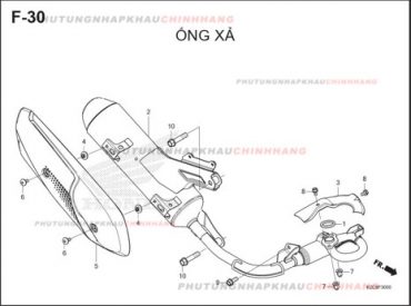 F30 – ỐNG XẢ – HONDA VISION 110 (K2C)