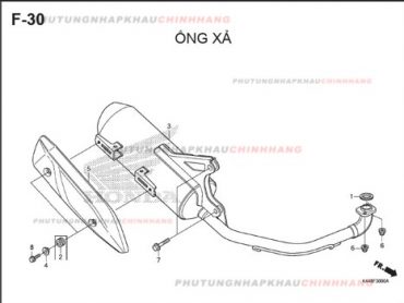 F30 – ỐNG XẢ – HONDA VISION 110 (K44)