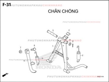 F31 – CHÂN CHỐNG – HONDA WINNER X V3 V4 (K2P)