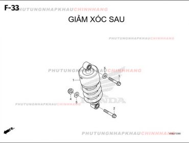 F33 – GIẢM XÓC SAU – HONDA WINNER X V3 V4 (K2P)