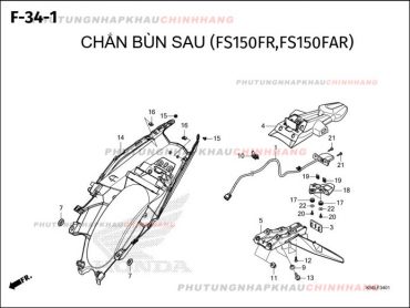 F34-1 – CHẮN BÙN SAU – HONDA WINNER X V3 V4 (K2P)