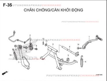 F35 – CHÂN CHỐNG CẦN KHỞI ĐỘNG – HONDA VISION 110 (K44)