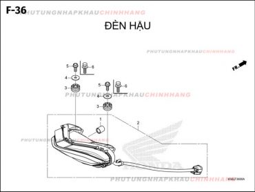 F36 – ĐÈN HẬU – HONDA WINNER X V3 V4 (K2P)