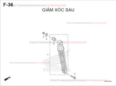 F36 – GIẢM XÓC SAU – HONDA VISION 110 (K2C)