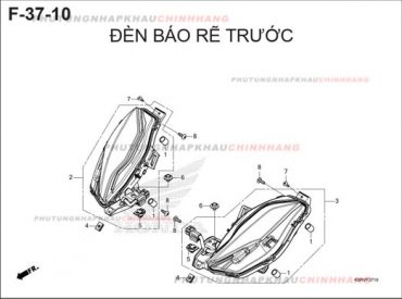 F37-10 – ĐÈN XI NHAN TRƯỚC – HONDA SH 125-160 (K0R-K0S)