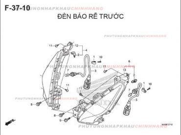 F37-10 – ĐÈN XI NHAN TRƯỚC – HONDA VISION 110 (K44)