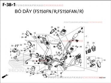 F38-1 – DÂY ĐIỆN SƯỜN – HONDA WINNER X V3 V4 (K2P)