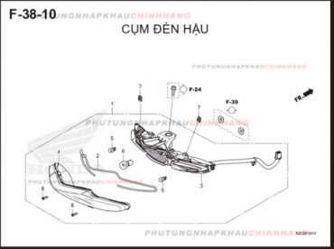 F38-10 – CỤM ĐÈN HẬU – HONDA VISION 110 (K2C)