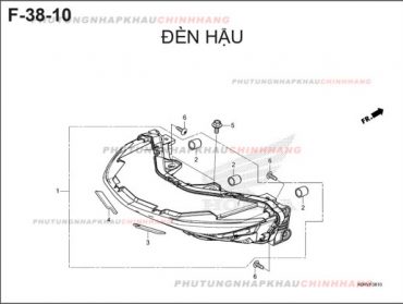 F38-10 – ĐÈN HẬU – HONDA SH 125-160 (K0R-K0S)