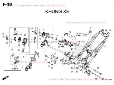 F39 – KHUNG SƯỜN – HONDA WINNER X V3 V4 (K2P)