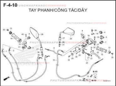 F4-10 – TAY PHANH CÔNG TẮC DÂY – HONDA VISION 110 (K2C)