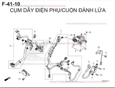 F41-10 – CỤM DÂY ĐIỆN PHỤ – HONDA SH 125-160 (K0R-K0S)