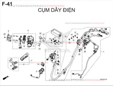 F41 – CỤM DÂY ĐIỆN – HONDA SH 125-160 (K0R-K0S)