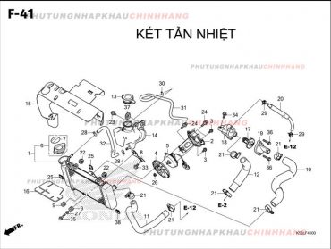 F41 – KÉT TẢN NHIỆT – HONDA WINNER X V3 V4 (K2P)