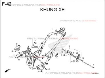 F42 – KHUNG XE – HONDA AIR BLADE 125-160 (K3A-K2Z)