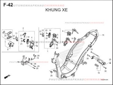 F42 – KHUNG XE  – HONDA VISION 110 (K2C)