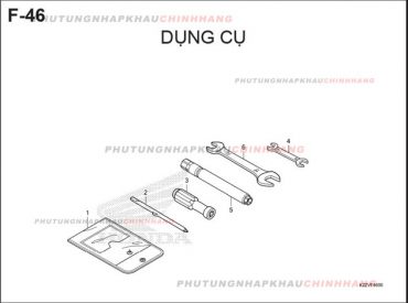 F46 – BỘ DỤNG CỤ – HONDA AIR BLADE 125-160 (K3A-K2Z)