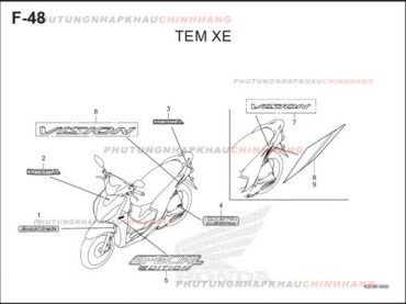 F48 – TEM XE  – HONDA VISION 110 (K2C)