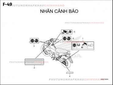 F49 – TEM CẢNH BÁO – HONDA WINNER X V3 V4 (K2P)