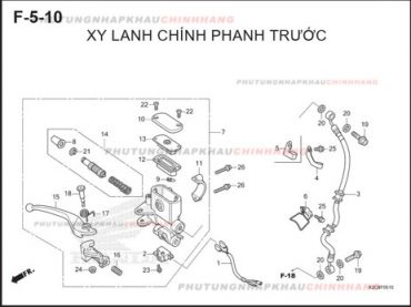 F5-10 – XY LANH CHÍNH PHANH TRƯỚC – HONDA VISION 110 (K2C)