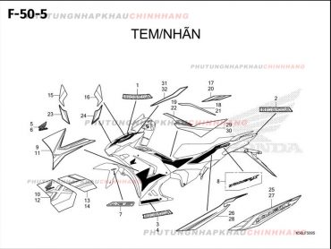 F50-5 – TEM XE – HONDA WINNER X V3 V4 (K2P)