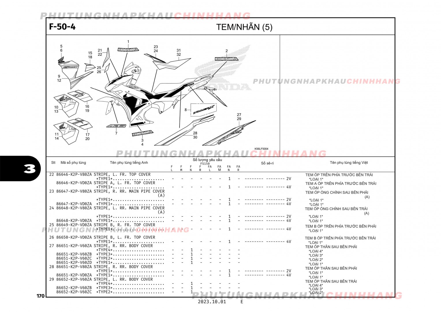 F50-4 - TEM XE - HONDA WINNER X V3 V4 (K2P)