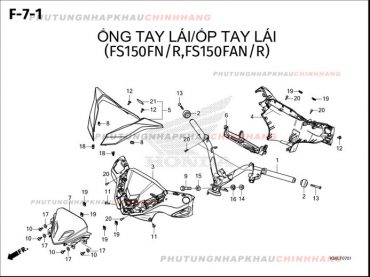 F7-1 – ỐP TAY LÁI – HONDA WINNER X V3 V4 (K2P)