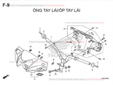 F9 – ỐP TAY LÁI – HONDA VISION 110 (K44)