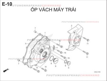 E10 – ỐP VÁCH MÁY TRÁI – HONDA WINNER X V2 2019 (K56L)