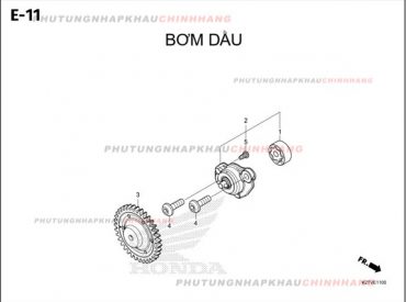 E11 – BƠM DẦU – HONDA LEAD 125 4VAL 2025 (K2TS)