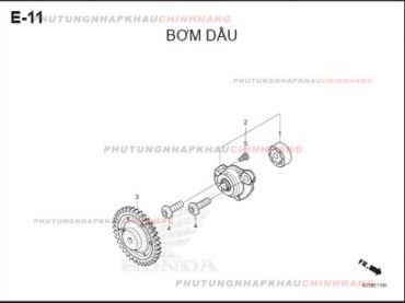 E11 – BƠM DẦU – HONDA LEAD 125 4VAL (K2T)