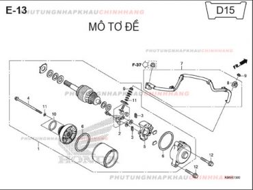 E13 – MÔ TƠ ĐỀ – HONDA WINNER 150 V1 2016 (K56G)