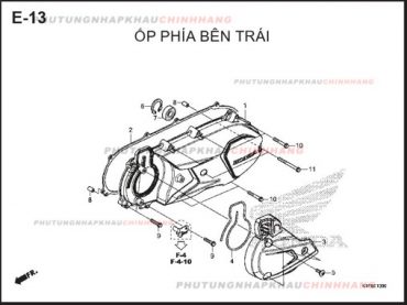 E13 – ỐP PHÍA BÊN TRÁI – HONDA AIR BLADE 125-150 2020 (K1G-K1F)