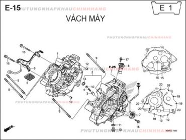 E15 – VÁCH MÁY – HONDA WINNER 150 V1 2016 (K56G)