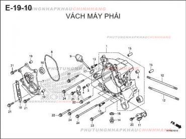 E19-10 – VÁCH MÁY PHẢI – HONDA AIR BLADE 125-150 2020 (K1G-K1F)