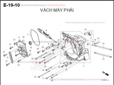 E19-10 – VÁCH MÁY PHẢI – HONDA LEAD 125 4VAL (K2T)