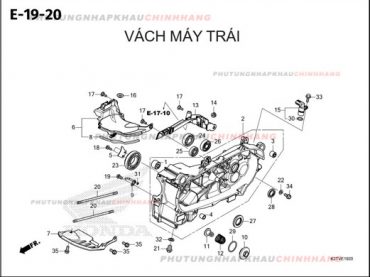 E19-20 – VÁCH MÁY TRÁI – HONDA LEAD 125 4VAL 2025 (K2TS)