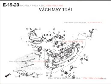 E19-20 – VÁCH MÁY TRÁI – HONDA LEAD 125 4VAL (K2T)