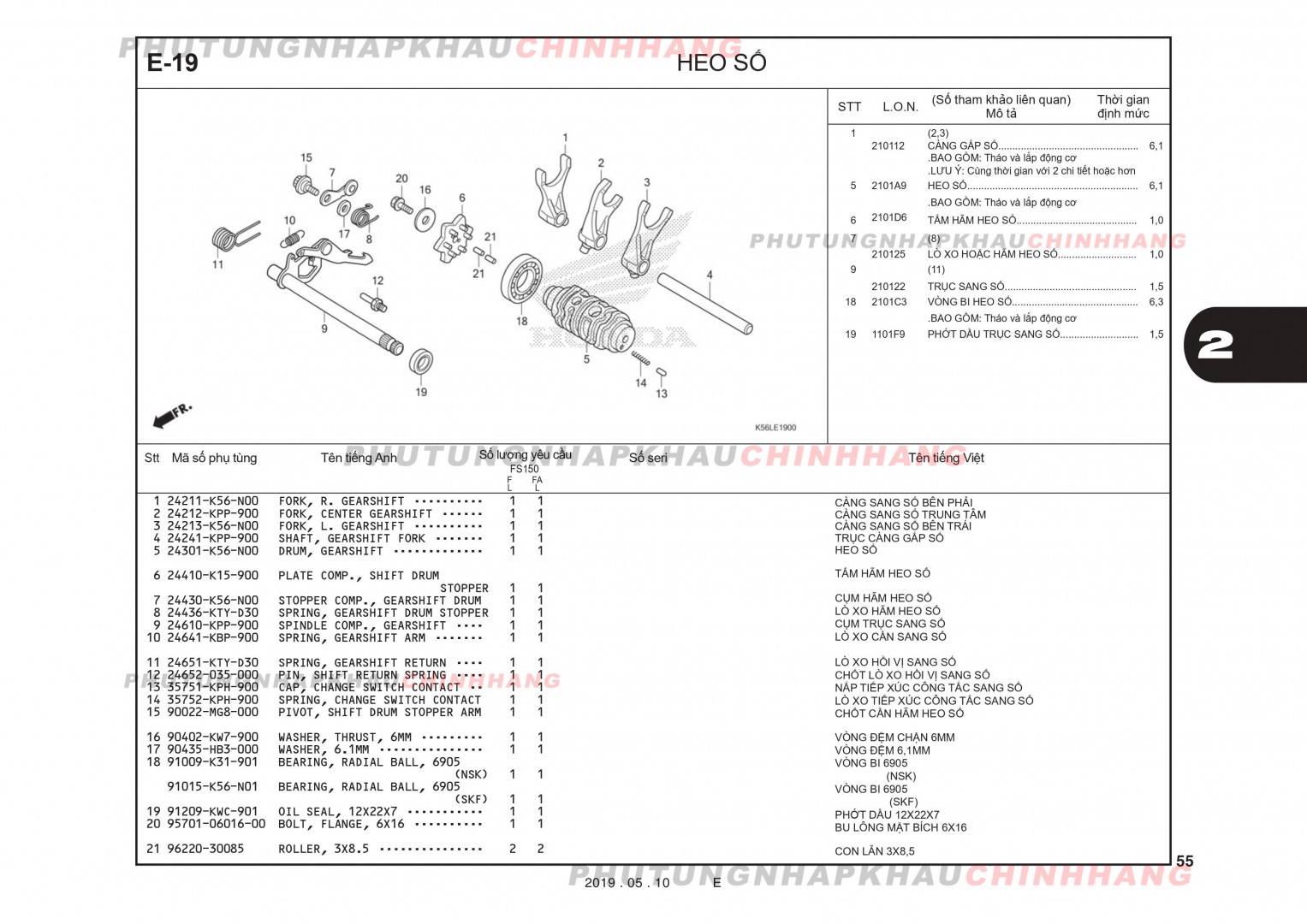 E19 - HEO SỐ - HONDA WINNER X V2 2019 (K56L)