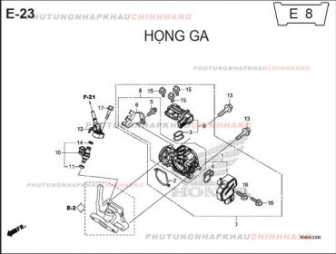 E23 – HỌNG GA – HONDA WINNER 150 V1 2016 (K56G)