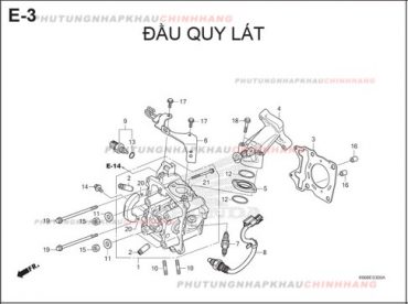 E3 – ĐẦU QUY LÁT – HONDA AIR BLADE 125 2016 (K66)