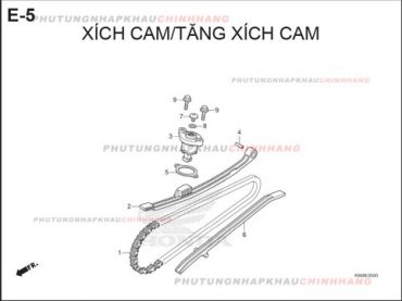 E5 – XÍCH CAM – HONDA AIR BLADE 125 2016 (K66)