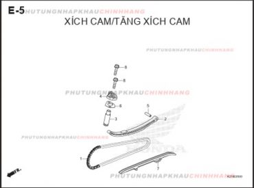 E5 – XÍCH CAM – HONDA LEAD 125 4VAL (K2T)